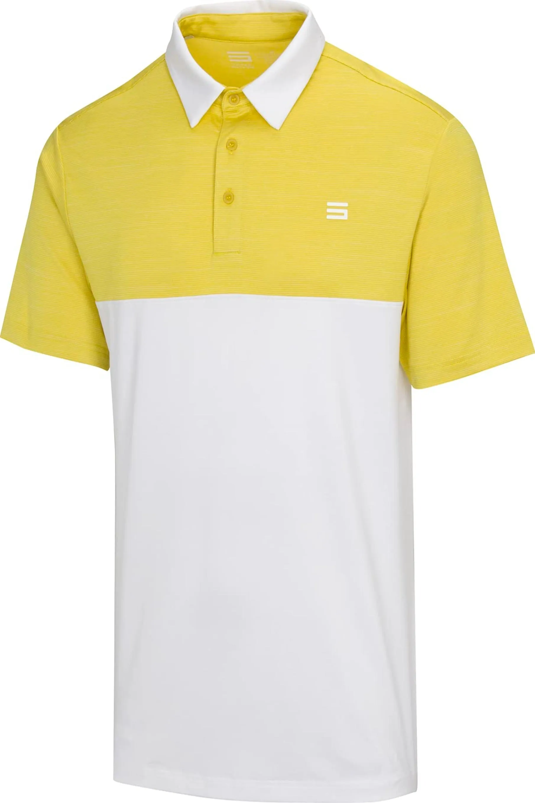 Men's Two-Tone Heathered Dry-Fit Golf Polos (Select Colors Only)
